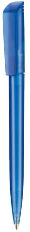 Kugelschreiber FLIP TRANSPARENT–royal-blau TR/FR bedrucken, Art.-Nr. 30121_4303 Kugelschreiber FLIP TRANSPARENT–royal-blau TR/FR bedrucken, Art.-Nr. 30121_4303