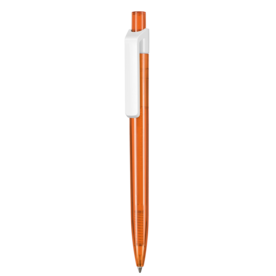 Kugelschreiber INSIDER TRANSPARENT S–clementine-orange TR/FR bedrucken, Art.-Nr. 42300_3547