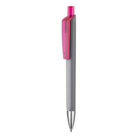 Kugelschreiber TRI-STAR SOFT ST–stein-grau/magenta-pink TR/FR bedrucken, Art.-Nr. 43533_1400_3806