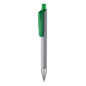 Kugelschreiber TRI-STAR SOFT ST–stein-grau/limonen-grün TR/FR bedrucken, Art.-Nr. 43533_1400_4031