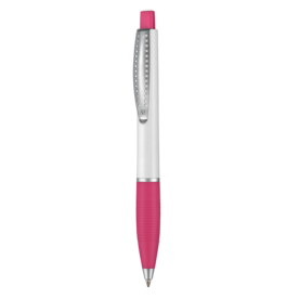 Kugelschreiber CLUB SI–weiss/fuchsia-pink bedrucken, Art.-Nr. 48800_0101_0800