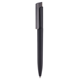 Kugelschreiber FRESH SOFT ST–schwarz/smoke grey bedrucken, Art.-Nr. 55801_1500_4507
