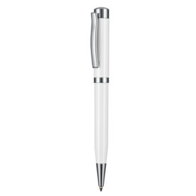 Kugelschreiber FORTUNA WEISS, incl. 1-er Pen-Box–weiß bedrucken, Art.-Nr. 61020_5100