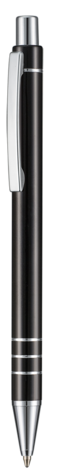 Kugelschreiber GLANCE SCHWARZ–schwarz bedrucken, Art.-Nr. 68710_5111