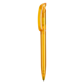 Kugelschreiber BIO-CLEAR–(3505) mango-gelb TR/FR bio bedrucken, Art.-Nr. 92020_3550