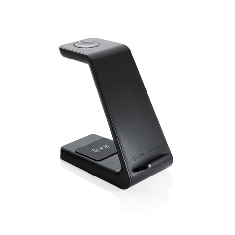 Urban Vitamin Fairfield 3-in-1 Charger aus RCS rPlastik schwarz bedrucken, Art.-Nr. P308.361 Urban Vitamin Fairfield 3-in-1 Charger aus RCS rPlastik schwarz bedrucken, Art.-Nr. P308.361