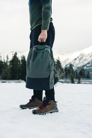 Kazu AWARE™ 15,6" RPET Laptop-Rucksack grün bedrucken, Art.-Nr. P763.257 Kazu AWARE™ 15,6" RPET Laptop-Rucksack grün bedrucken, Art.-Nr. P763.257