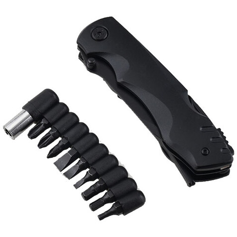 SCX.design T30 Multitool Taschenmesser mit 10 Funktionen, schwarz bedrucken, Art.-Nr. 1PX16690 SCX.design T30 Multitool Taschenmesser mit 10 Funktionen, schwarz bedrucken, Art.-Nr. 1PX16690