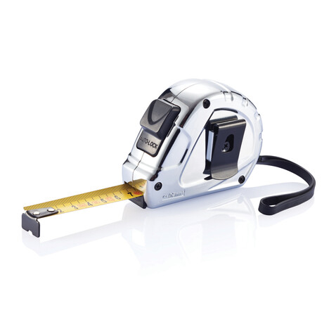 3m/16mm Auto-Stopp Maßband Ergonomic silber, schwarz bedrucken, Art.-Nr. P112.032 3m/16mm Auto-Stopp Maßband Ergonomic silber, schwarz bedrucken, Art.-Nr. P112.032