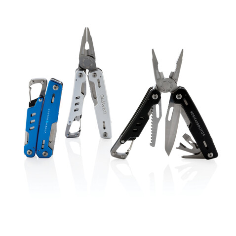 Solid Multitool mit Karabiner schwarz bedrucken, Art.-Nr. P221.331 Solid Multitool mit Karabiner schwarz bedrucken, Art.-Nr. P221.331
