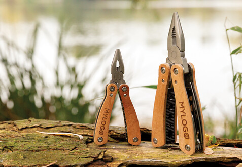 Holz Mini-Multitool braun bedrucken, Art.-Nr. P221.379