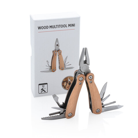 Holz Mini-Multitool braun bedrucken, Art.-Nr. P221.379