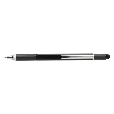 5-in-1 Aluminium Tool-Stift schwarz bedrucken, Art.-Nr. P221.551 5-in-1 Aluminium Tool-Stift schwarz bedrucken, Art.-Nr. P221.551