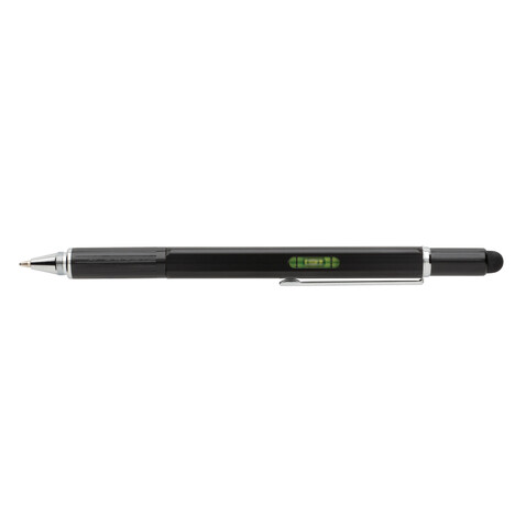 5-in-1 Aluminium Tool-Stift schwarz bedrucken, Art.-Nr. P221.551 5-in-1 Aluminium Tool-Stift schwarz bedrucken, Art.-Nr. P221.551