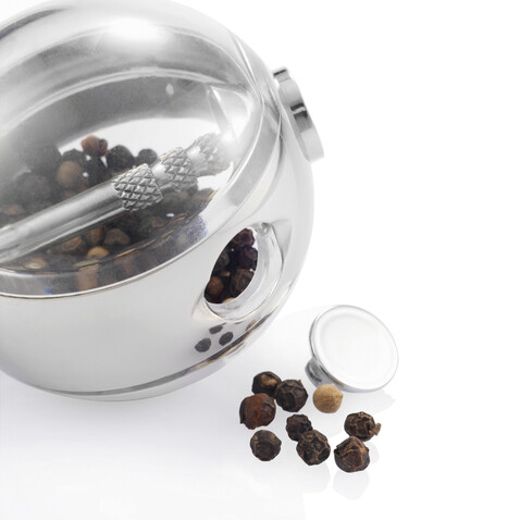 Planet Salz &amp; Pfeffer Set schwarz bedrucken, Art.-Nr. P262.340
