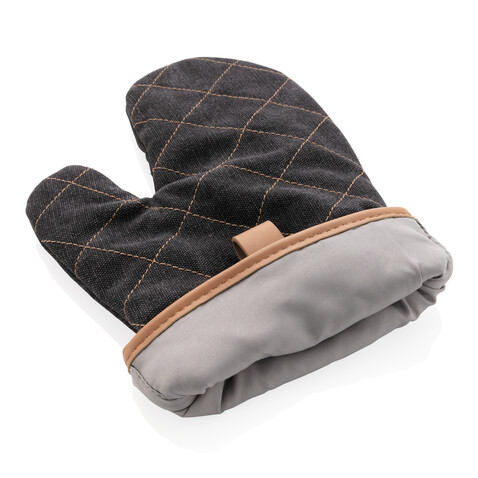 Deluxe Canvas Ofenhandschuh schwarz bedrucken, Art.-Nr. P262.831 Deluxe Canvas Ofenhandschuh schwarz bedrucken, Art.-Nr. P262.831