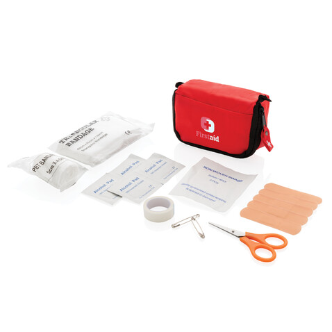 Erste Hilfe Set in Tasche rot bedrucken, Art.-Nr. P265.310 Erste Hilfe Set in Tasche rot bedrucken, Art.-Nr. P265.310