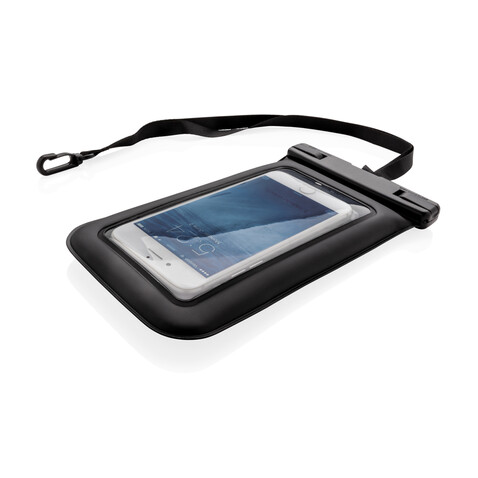 IPX8 wasserdichte, schwimmende Telefontasche schwarz bedrucken, Art.-Nr. P301.341 IPX8 wasserdichte, schwimmende Telefontasche schwarz bedrucken, Art.-Nr. P301.341