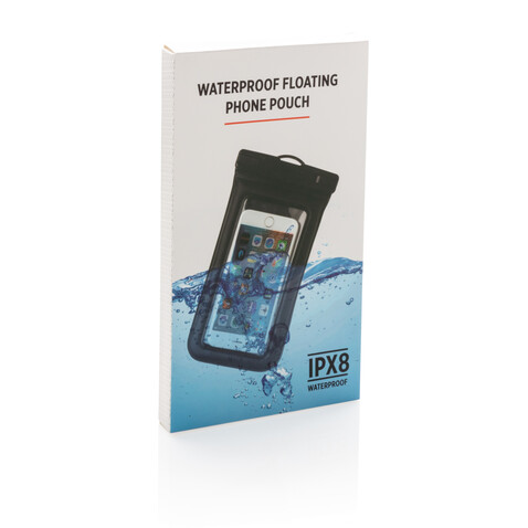 IPX8 wasserdichte, schwimmende Telefontasche schwarz bedrucken, Art.-Nr. P301.341 IPX8 wasserdichte, schwimmende Telefontasche schwarz bedrucken, Art.-Nr. P301.341
