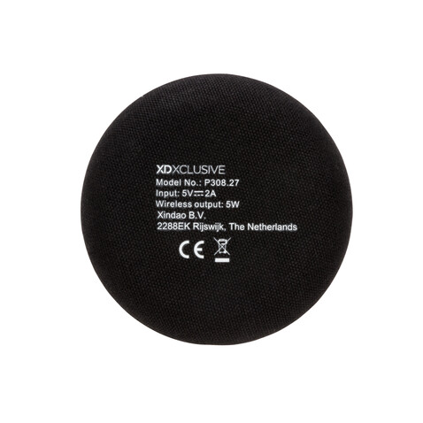 Bamboo X 5W Wireless Charger braun bedrucken, Art.-Nr. P308.279
