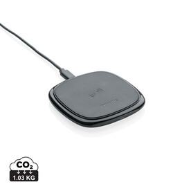 Philips 10W Qi Wireless-Charger schwarz bedrucken, Art.-Nr. P308.741