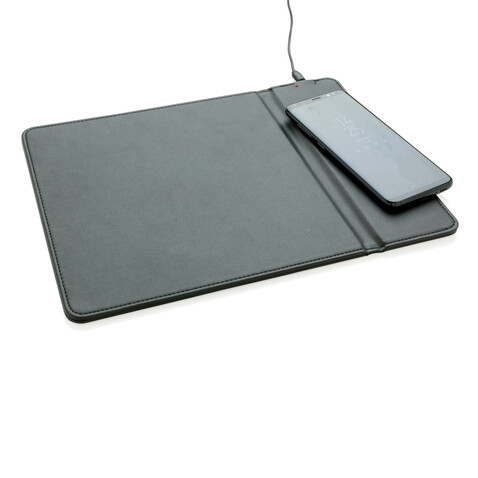 Mousepad mit Wireless-5W-Charging Funktion schwarz bedrucken, Art.-Nr. P308.941 Mousepad mit Wireless-5W-Charging Funktion schwarz bedrucken, Art.-Nr. P308.941