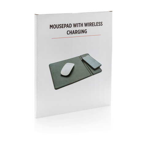 Mousepad mit Wireless-5W-Charging Funktion schwarz bedrucken, Art.-Nr. P308.941 Mousepad mit Wireless-5W-Charging Funktion schwarz bedrucken, Art.-Nr. P308.941