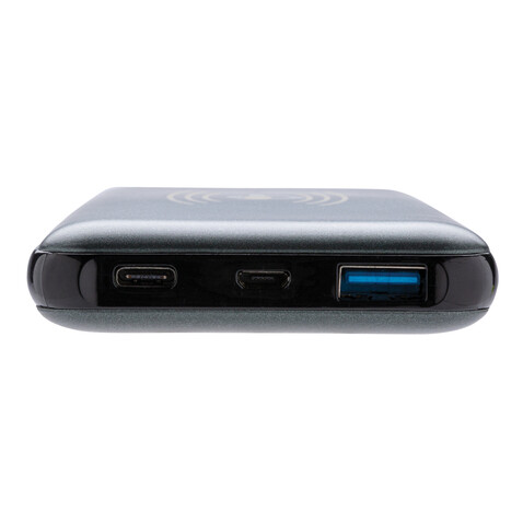 10.000 mAh FastCharging 10W Wireless Powerbank mit PD grau bedrucken, Art.-Nr. P322.142 10.000 mAh FastCharging 10W Wireless Powerbank mit PD grau bedrucken, Art.-Nr. P322.142