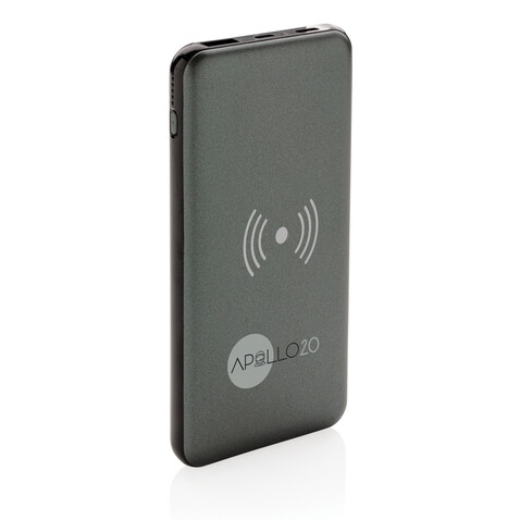 10.000 mAh FastCharging 10W Wireless Powerbank mit PD grau bedrucken, Art.-Nr. P322.142 10.000 mAh FastCharging 10W Wireless Powerbank mit PD grau bedrucken, Art.-Nr. P322.142