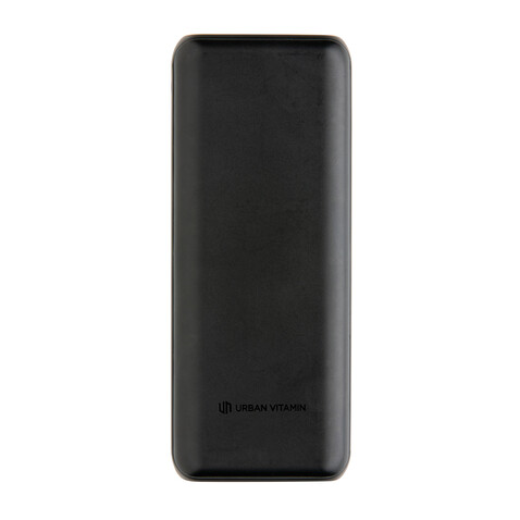 Urban Vitamin Pasadena 20.000mAh 18W PD Powerbank schwarz bedrucken, Art.-Nr. P322.751