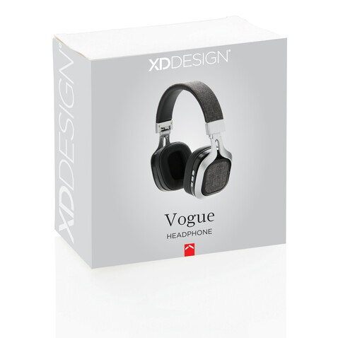 Vogue Kopfhörer grau bedrucken, Art.-Nr. P326.542 Vogue Kopfhörer grau bedrucken, Art.-Nr. P326.542