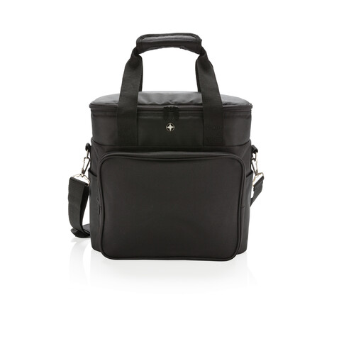 Swiss Peak Kühltasche schwarz, grau bedrucken, Art.-Nr. P422.161
