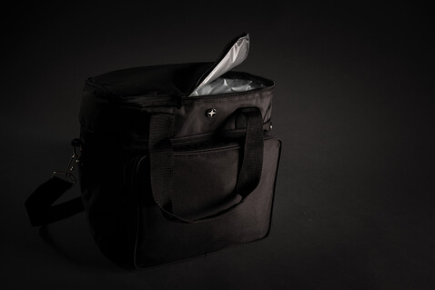 Swiss Peak Kühltasche schwarz, grau bedrucken, Art.-Nr. P422.161