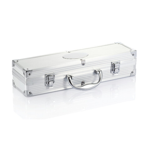 Grillset Classic silber, schwarz bedrucken, Art.-Nr. P422.172 Grillset Classic silber, schwarz bedrucken, Art.-Nr. P422.172