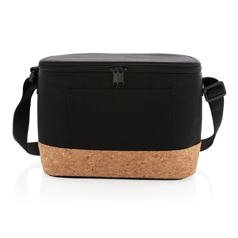 Two-Tone Kühltasche mit Korkdetails schwarz bedrucken, Art.-Nr. P422.261 Two-Tone Kühltasche mit Korkdetails schwarz bedrucken, Art.-Nr. P422.261