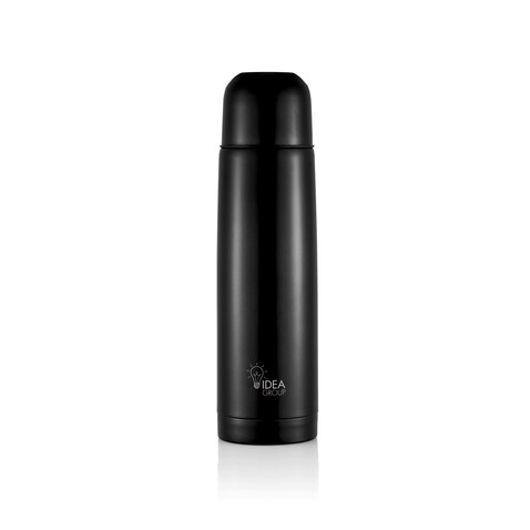 Isolierflasche Mono schwarz bedrucken, Art.-Nr. P430.111