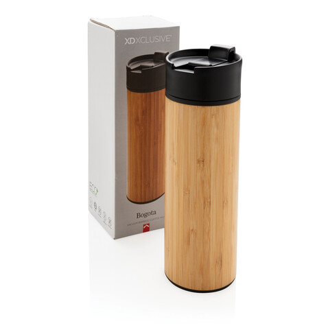 Bogota Vakuum Bambus Becher braun bedrucken, Art.-Nr. P432.289 Bogota Vakuum Bambus Becher braun bedrucken, Art.-Nr. P432.289