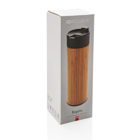 Bogota Vakuum Bambus Becher braun bedrucken, Art.-Nr. P432.289 Bogota Vakuum Bambus Becher braun bedrucken, Art.-Nr. P432.289