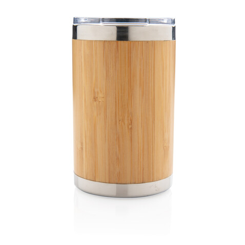 Bambus Coffee-To-Go Becher braun bedrucken, Art.-Nr. P432.339