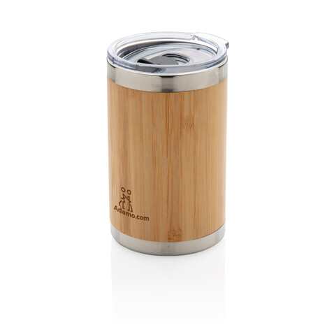 Bambus Coffee-To-Go Becher braun bedrucken, Art.-Nr. P432.339