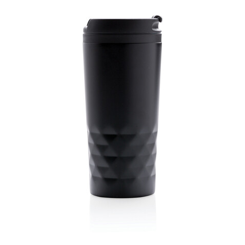 Geometrischer Becher schwarz bedrucken, Art.-Nr. P432.361 Geometrischer Becher schwarz bedrucken, Art.-Nr. P432.361
