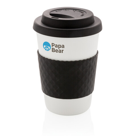 Wiederverwendbarer Kaffeebecher 270ml schwarz bedrucken, Art.-Nr. P432.671 Wiederverwendbarer Kaffeebecher 270ml schwarz bedrucken, Art.-Nr. P432.671