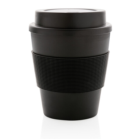 Wiederverwendbarer Kaffeebecher 350ml schwarz bedrucken, Art.-Nr. P432.681 Wiederverwendbarer Kaffeebecher 350ml schwarz bedrucken, Art.-Nr. P432.681