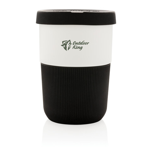 PLA Cup Coffee-To-Go 380ml schwarz bedrucken, Art.-Nr. P432.831 PLA Cup Coffee-To-Go 380ml schwarz bedrucken, Art.-Nr. P432.831