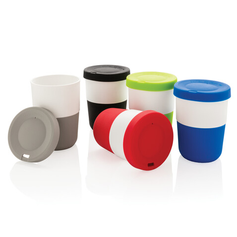 PLA Cup Coffee-To-Go 380ml schwarz bedrucken, Art.-Nr. P432.831 PLA Cup Coffee-To-Go 380ml schwarz bedrucken, Art.-Nr. P432.831