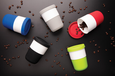 PLA Cup Coffee-To-Go 380ml schwarz bedrucken, Art.-Nr. P432.831 PLA Cup Coffee-To-Go 380ml schwarz bedrucken, Art.-Nr. P432.831