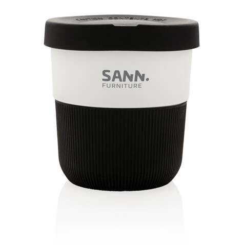 PLA Cup Coffee-To-Go 280ml schwarz bedrucken, Art.-Nr. P432.891 PLA Cup Coffee-To-Go 280ml schwarz bedrucken, Art.-Nr. P432.891