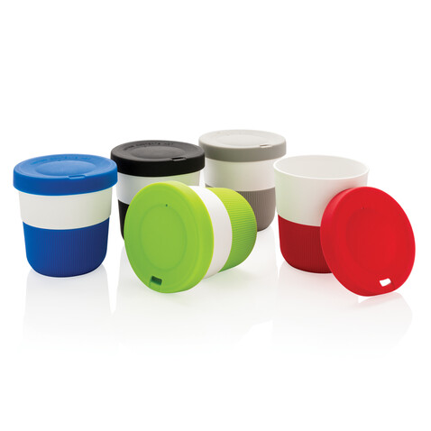 PLA Cup Coffee-To-Go 280ml schwarz bedrucken, Art.-Nr. P432.891 PLA Cup Coffee-To-Go 280ml schwarz bedrucken, Art.-Nr. P432.891