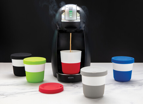 PLA Cup Coffee-To-Go 280ml schwarz bedrucken, Art.-Nr. P432.891 PLA Cup Coffee-To-Go 280ml schwarz bedrucken, Art.-Nr. P432.891