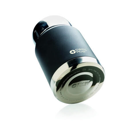 Swiss Peak Elite Kupfer Vakuum Food-Container schwarz bedrucken, Art.-Nr. P432.981